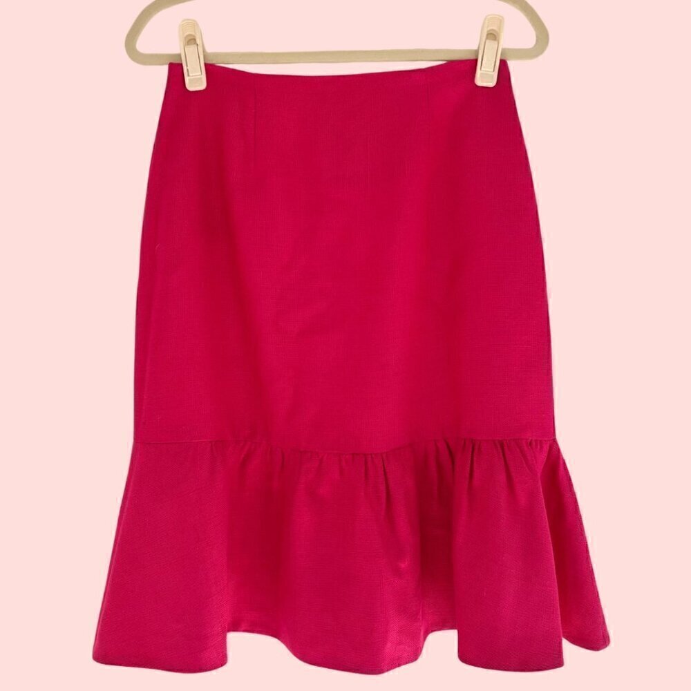 Kate Spade Hot Pink "look for the silver lining" Skirt